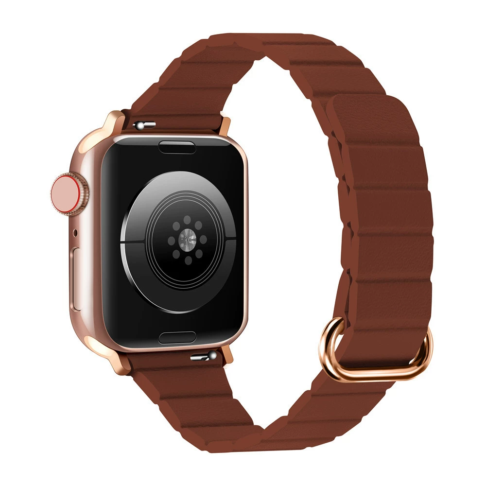 Подходит для iWatch8 Apple Watch S5678 капсула магнитная кожа Кожа Коробочный ремень Apple Watch8
