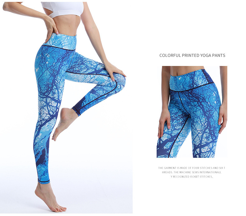 Spot printing striped yoga pants nihaostyles clothing wholesale NSXPF70739