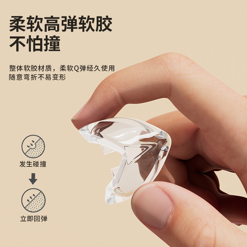 Anti-collision Corner Transparent Soft Baby Safety Table Corner Protective Cover Children's Baby's Glass Coffee Table Soft Rubber Corner Corner