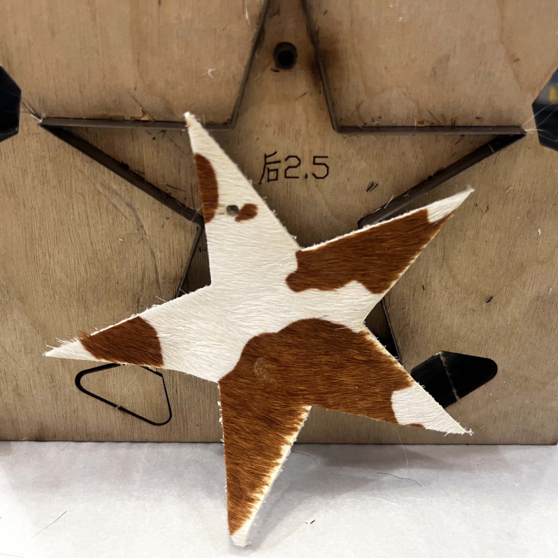 星星装饰挂饰手工海星配件马毛皮印花裁片箱包服装家居饰品现货