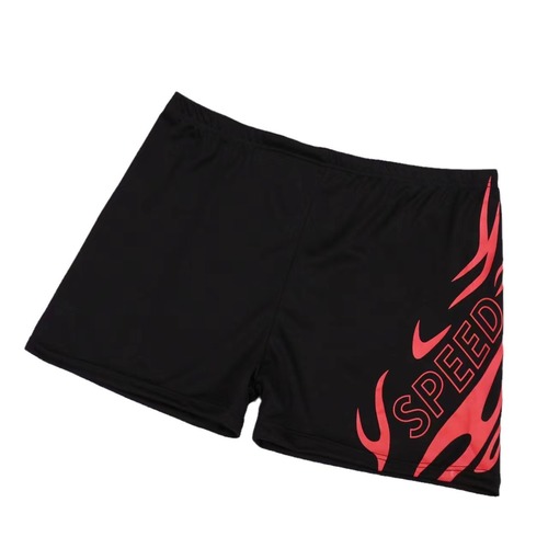 Men's Straight Leg Fashion Print Shorts Hot Spring Swim Trunks Plus Size Quick Dry Professional Anti-Embarrassment Swim Trunks