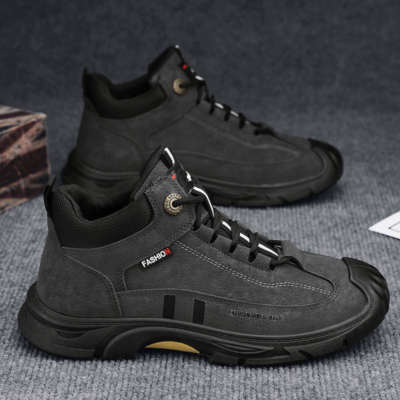 High-top men's shoes for autumn work