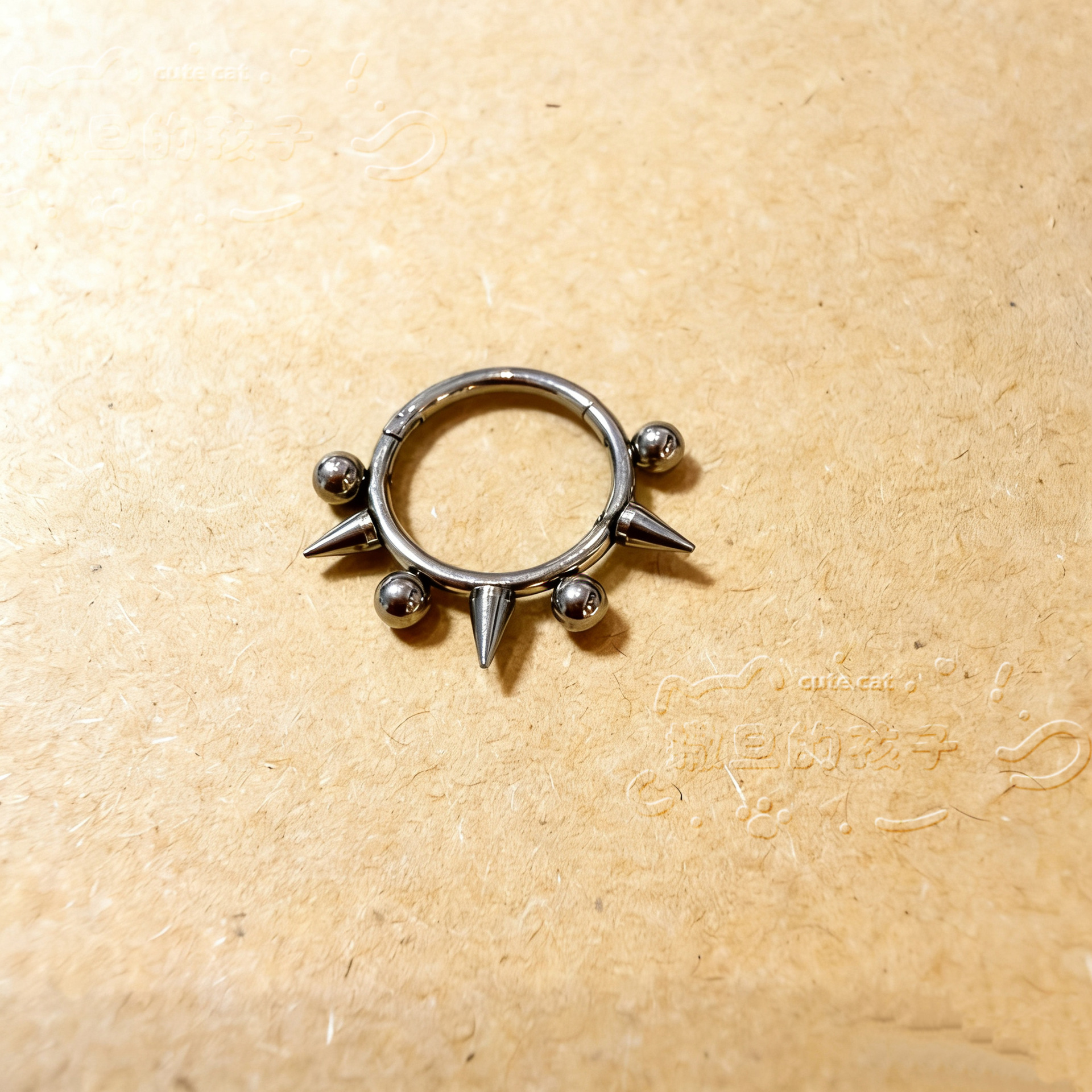 Satan's Children Pointed Cone Septum Ring Nose Stud Lip Ring Ear Cartilage Hoop 316L Surgical Steel Piercing Jewelry detail image 8