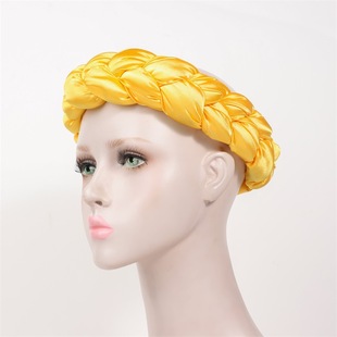 Hot Selling Braided Hair Band Single Color Turban Hat Ethnic Turban Hat Multi-Color Elastic Hair Band Manufacturer Wholesale Direct Sale