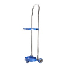 工厂批发4L/6L/8L/10L/15L氧气瓶推车不锈钢钢瓶手推车