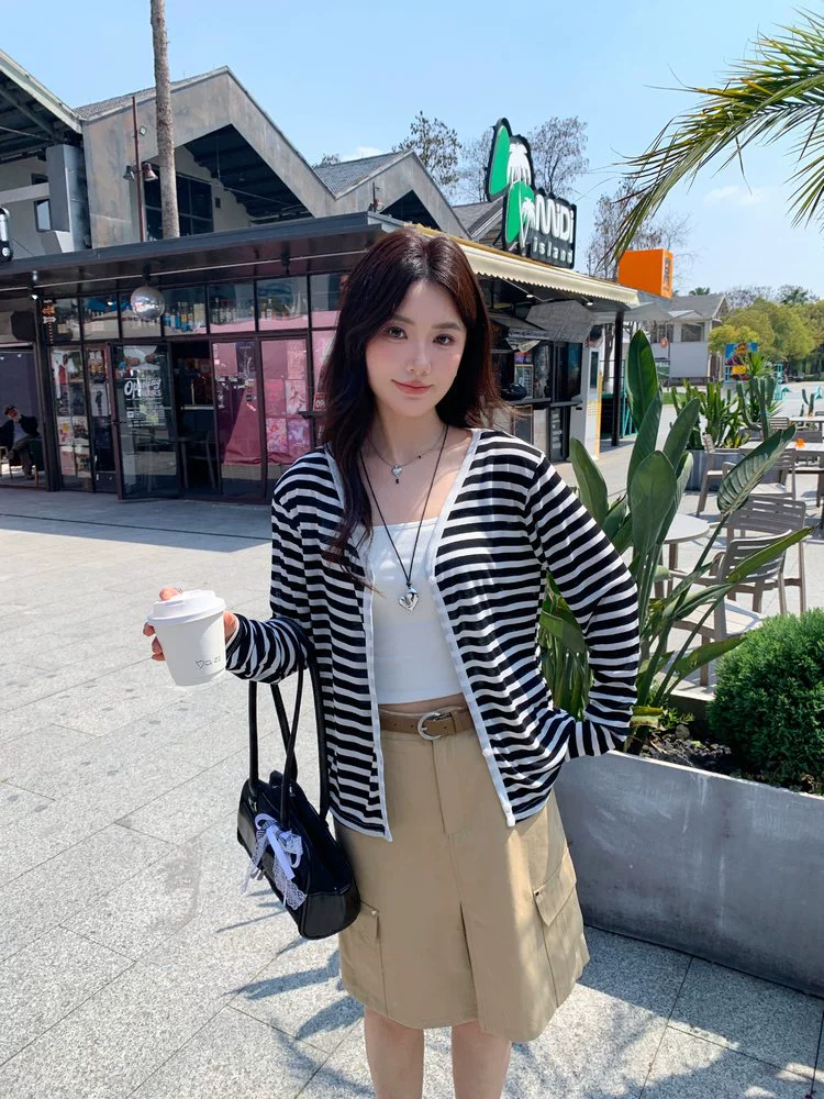 Cardigan, summer thin jacket, long-sleeve, sun protection