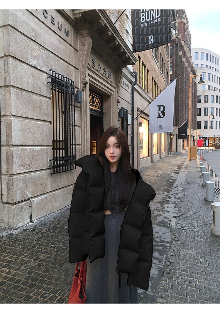 New Candy Color Down Cotton Padded Jacket Women Coat Korean Chic Puffer Jacket Thick Warm Outerwear Women's Clothes Short Parkas
