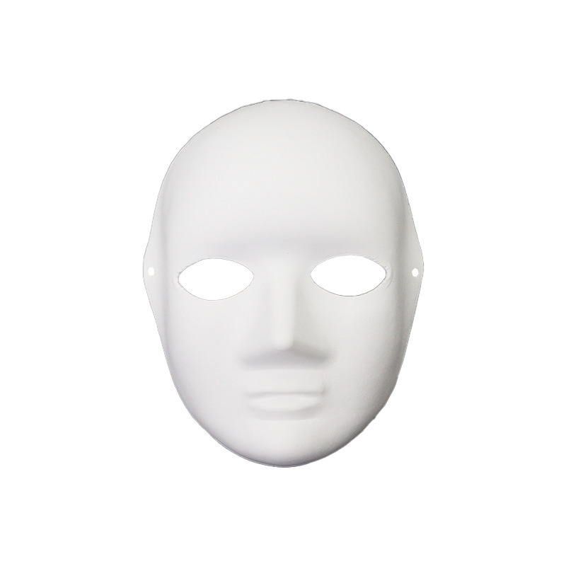 Ventas transfronterizas máscaras de pulpa DIY máscaras de ópera de Pekín máscaras en blanco para niños graffiti dibujado a mano para hombres y mujeres baile de maquillaje