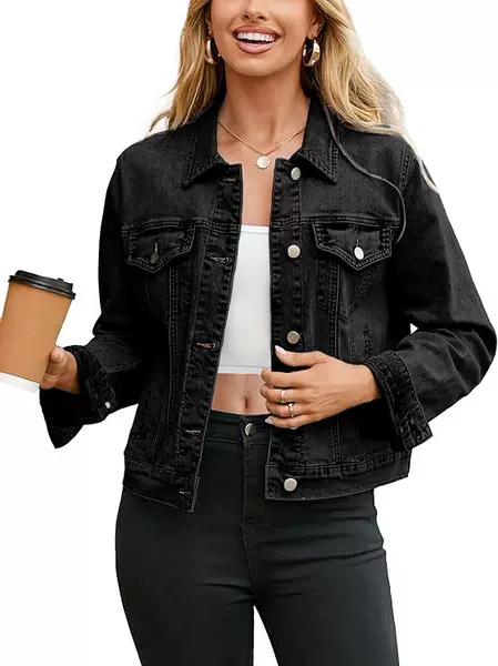 Aliexpress New Vintage Cool Denim Jacket for Women, Xiyin Autumn Loose Plus-Size Ins Casual Workwear Jacket