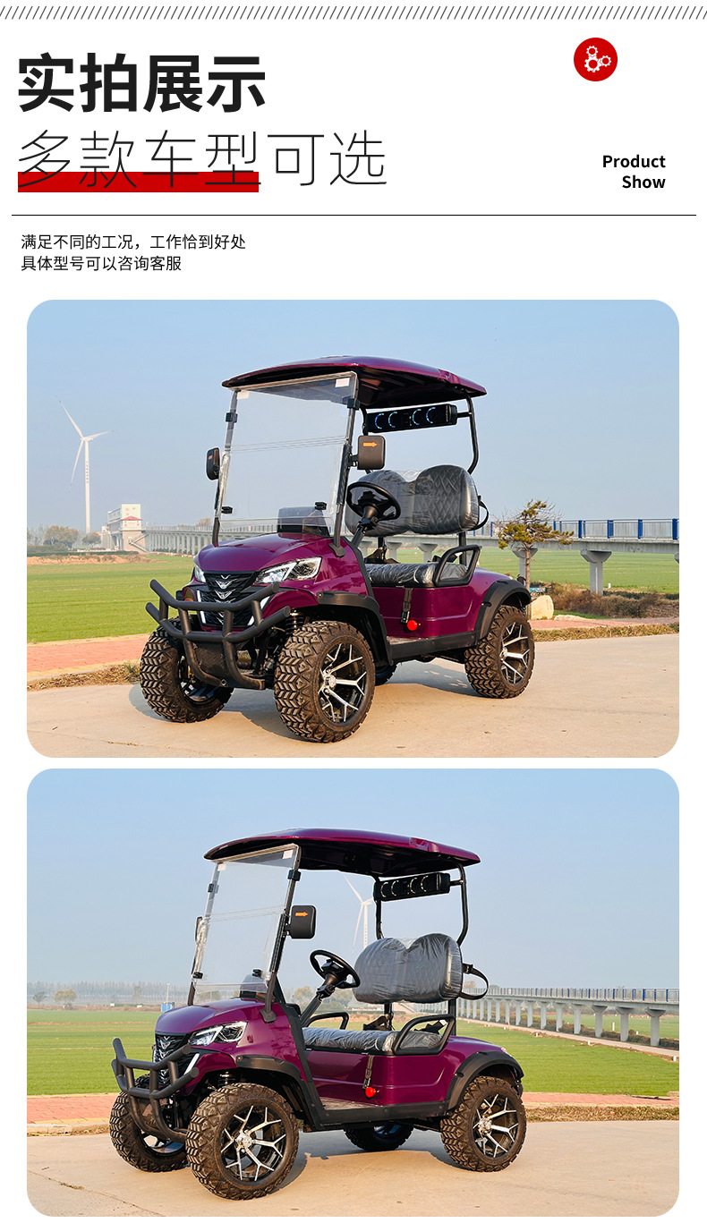 Golf Cart, Scenic Spot Tourist Scooter, Real Estate Viewing Reception Vehicle, Patrol Vehicle, Off-Road Electric Golf Cart