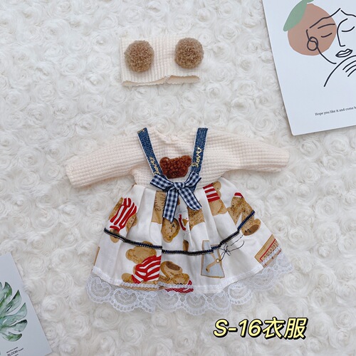 30 cm baby clothes 6 points bjd doll cute and sweet dress summer small fresh princess style new clothes