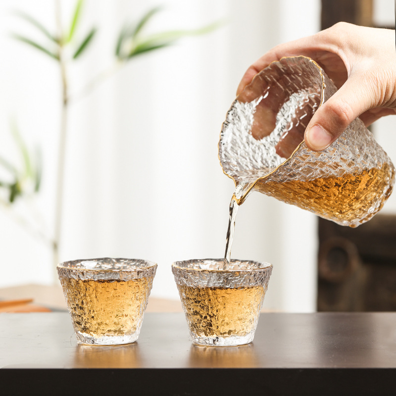 Japanese-style glass tea set tea set light luxury household Kung Fu tea cup high-end cover bowl office tea set teapot