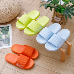 四季通用居家休閒舒適PVC涼拖鞋 日常戶外平底一體成型塑料一字拖
