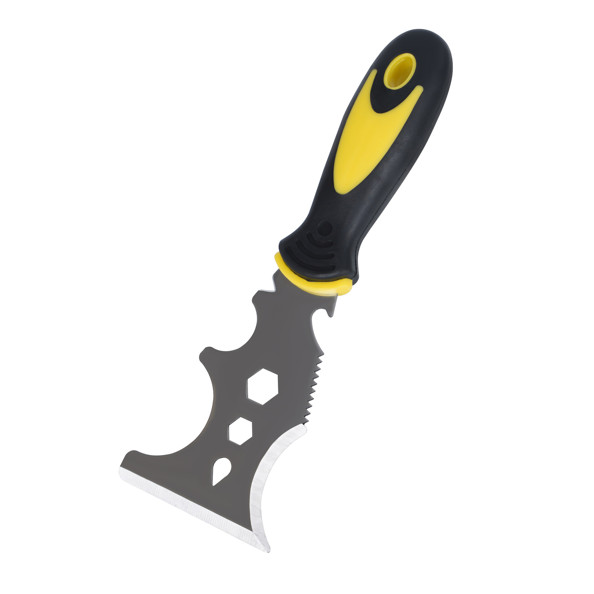 Raspador de limpieza, raspador de pisos, venta al por mayor transfronteriza, raspador de masilla multifuncional de 3 pulgadas de grosor, espátula de acero inoxidable para raspar pisos.