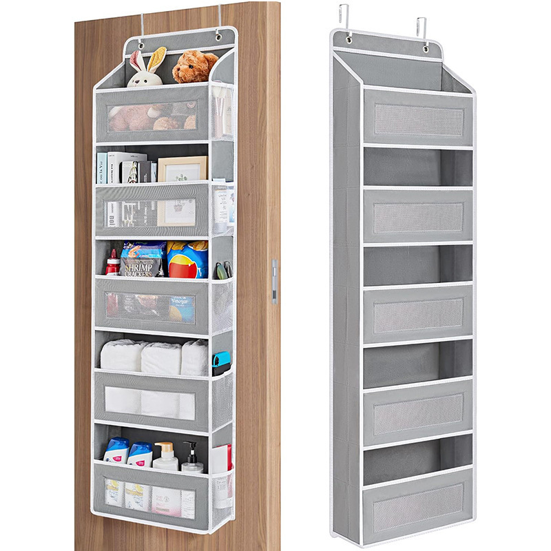 Amazon tela dormitorio bolsa de almacenamiento montada en la pared colgante transfronterizo organizador bolsa de almacenamiento bolsa colgante detrás de la pared de la puerta