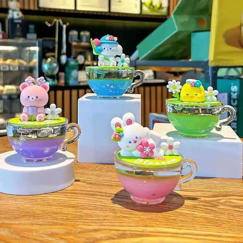 Креативная бутылка с перекатным песком в виде кролика и медведя, большие украшения, чашка для чая, офисные настольные украшения, маленькие подарки, сердце для пары, девушки