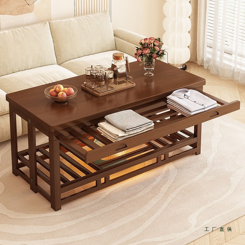 烤火桌子家用客厅湖南2026新款简易冬季长方形取暖茶几可折叠餐桌