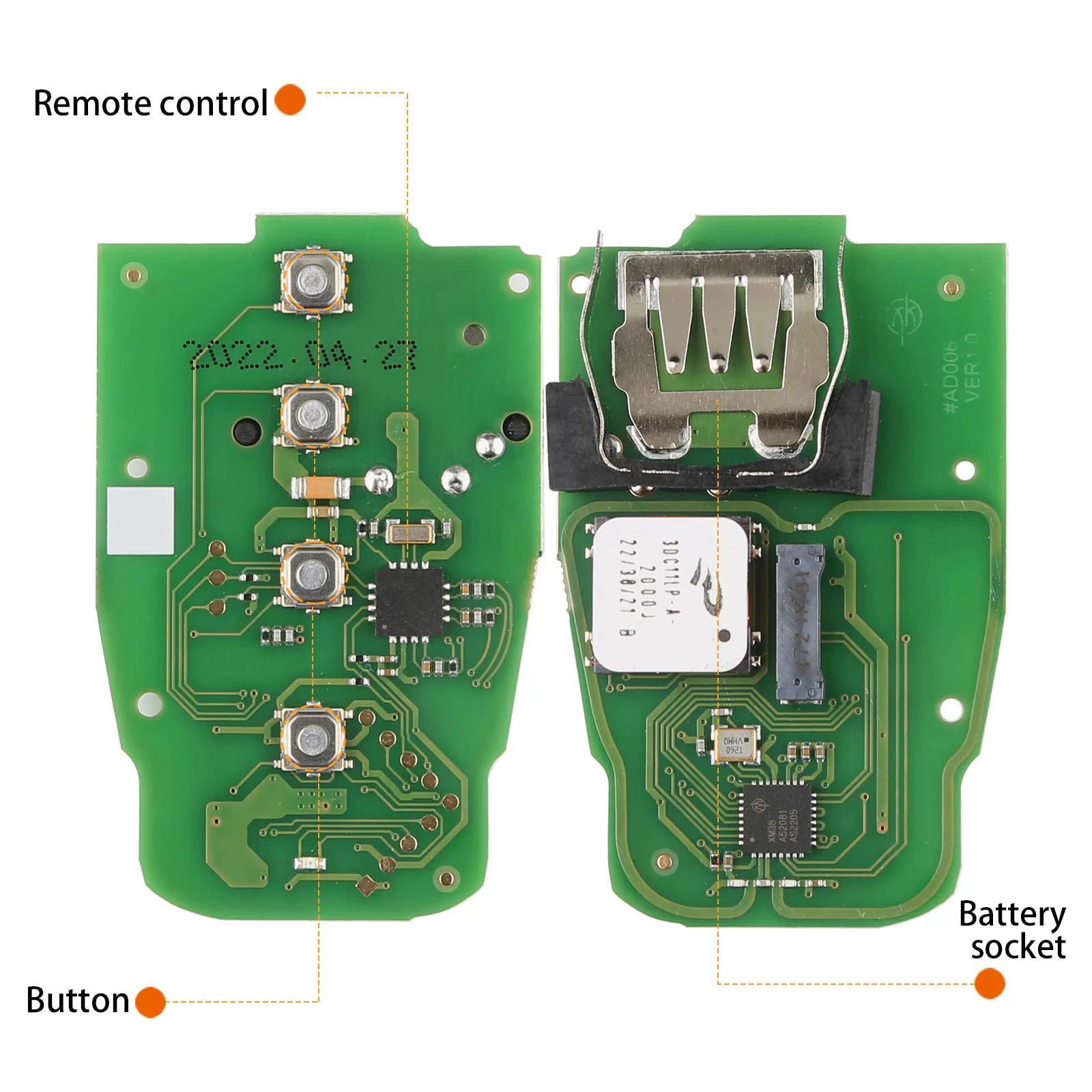 XHORSE XSADJ1GL VVDI 754J KEY 315/433/868MHz VVDI Smart Remote control key