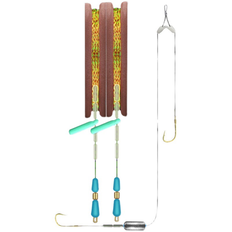 Línea de pesca de plomo sin ajuste, línea principal, gancho de pesca, línea de pesca de puntos, línea de pesca automática, venta directa de productos terminados
