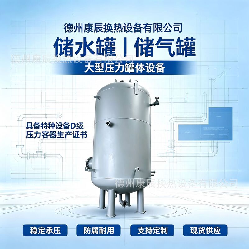 Manufacturer-customized stainless steel water storage tanks, gas storage tanks, Class D pressure vessels, carbon steel gas storage tanks, water storage tanks