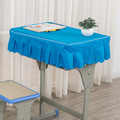 小学生桌布教室课桌套学校课桌布40×60单人蓝色桌套防水学生桌罩