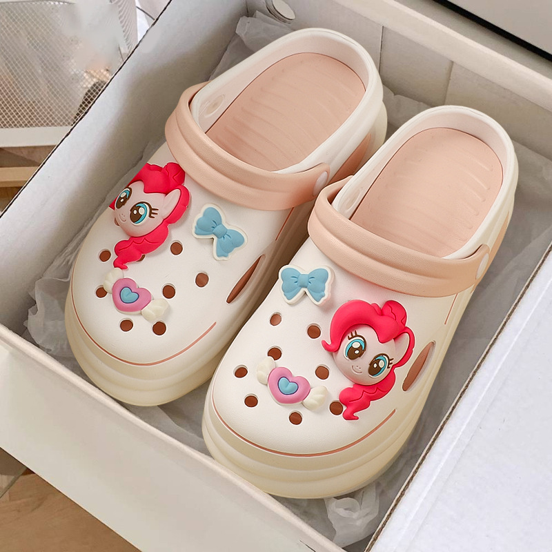 Xiaoma Baoli zapatos con agujeros zapatos de playa para niños de mediana edad