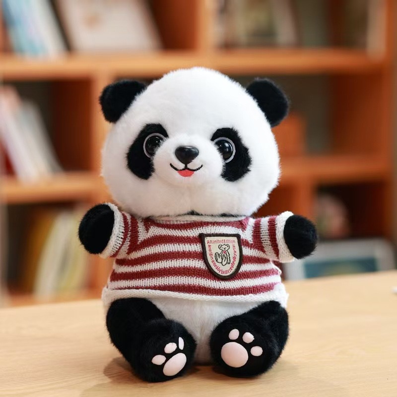 Panda lindo muñeca niño muñeca de regalo tesoro nacional panda gigante imitación panda gigante juguetes de peluche
