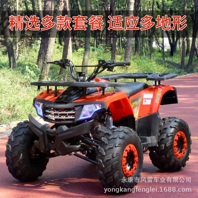 Cuatrimoto Todoterreno ATV de Hierro y Plástico a Gasolina para Montaña