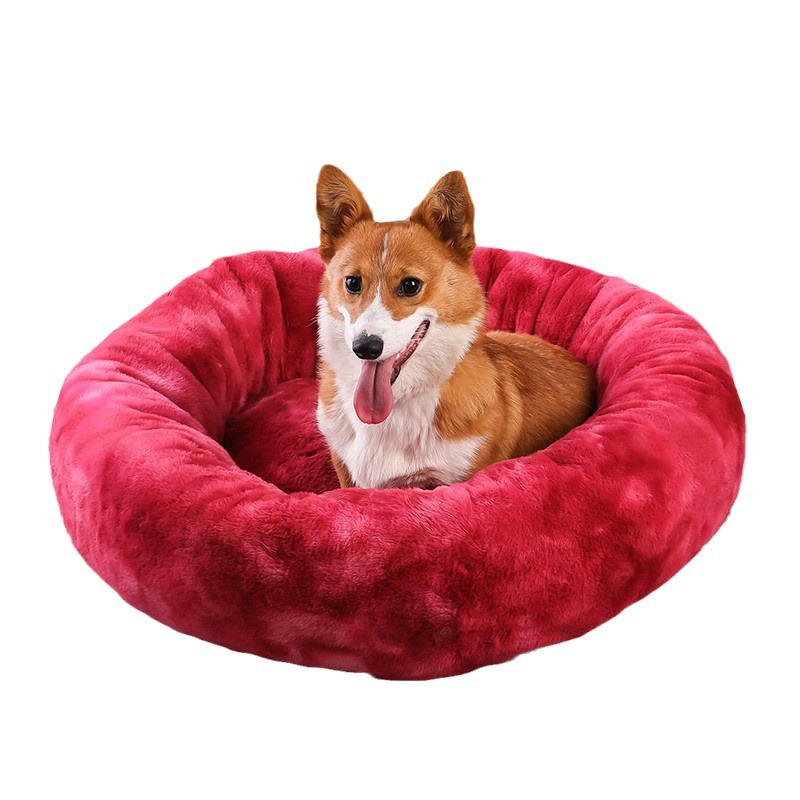 Perro de peluche corto de invierno Pescado de piel de conejo de pechón de pechera de piel de conejo de pechera inferior antideslizante color colorido gato cama tamaño perro