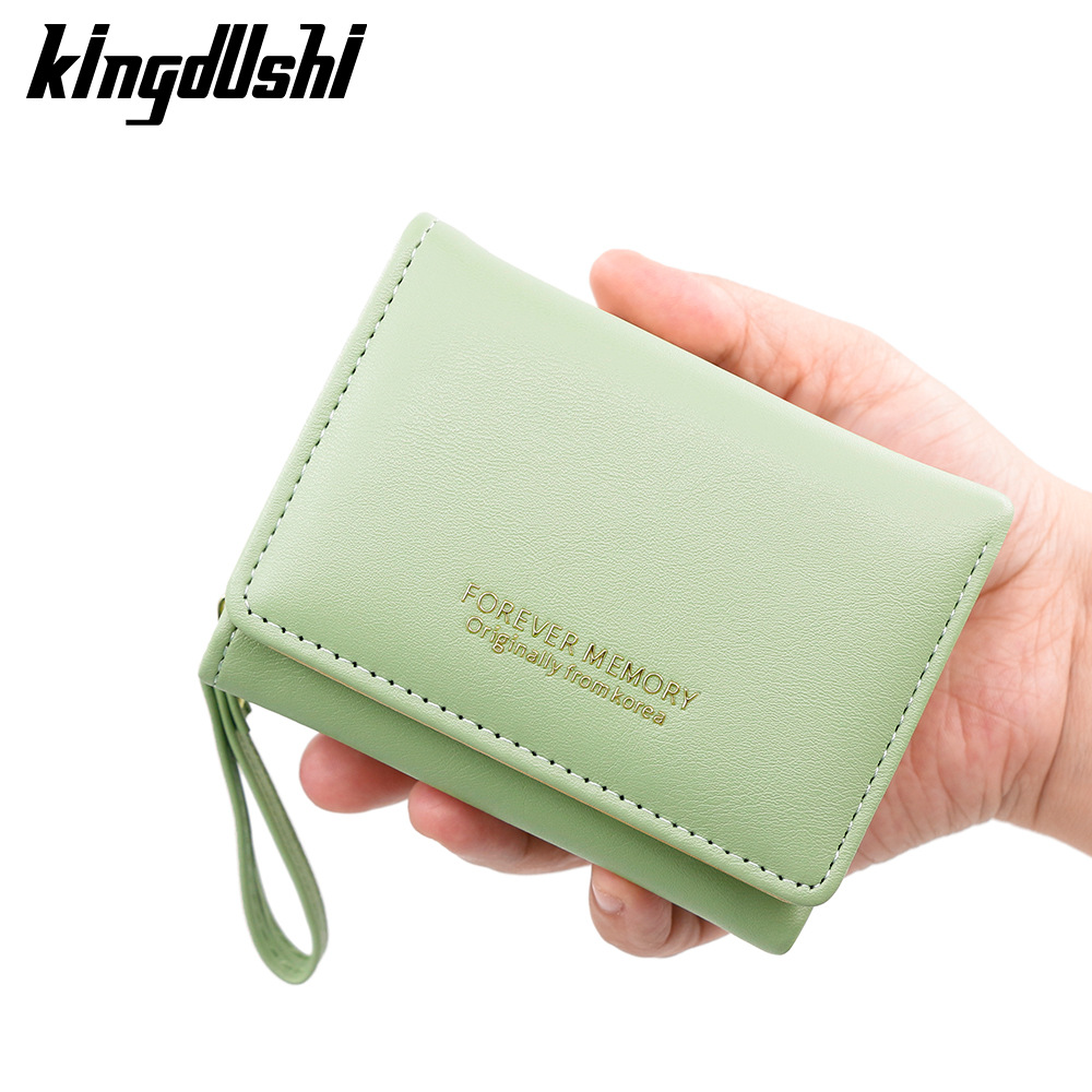 Coreano simple billetera de damas corta hebilla multi-tarjeta 30% bolso de cambio bolso certificados bolso de mano fábrica al por mayor