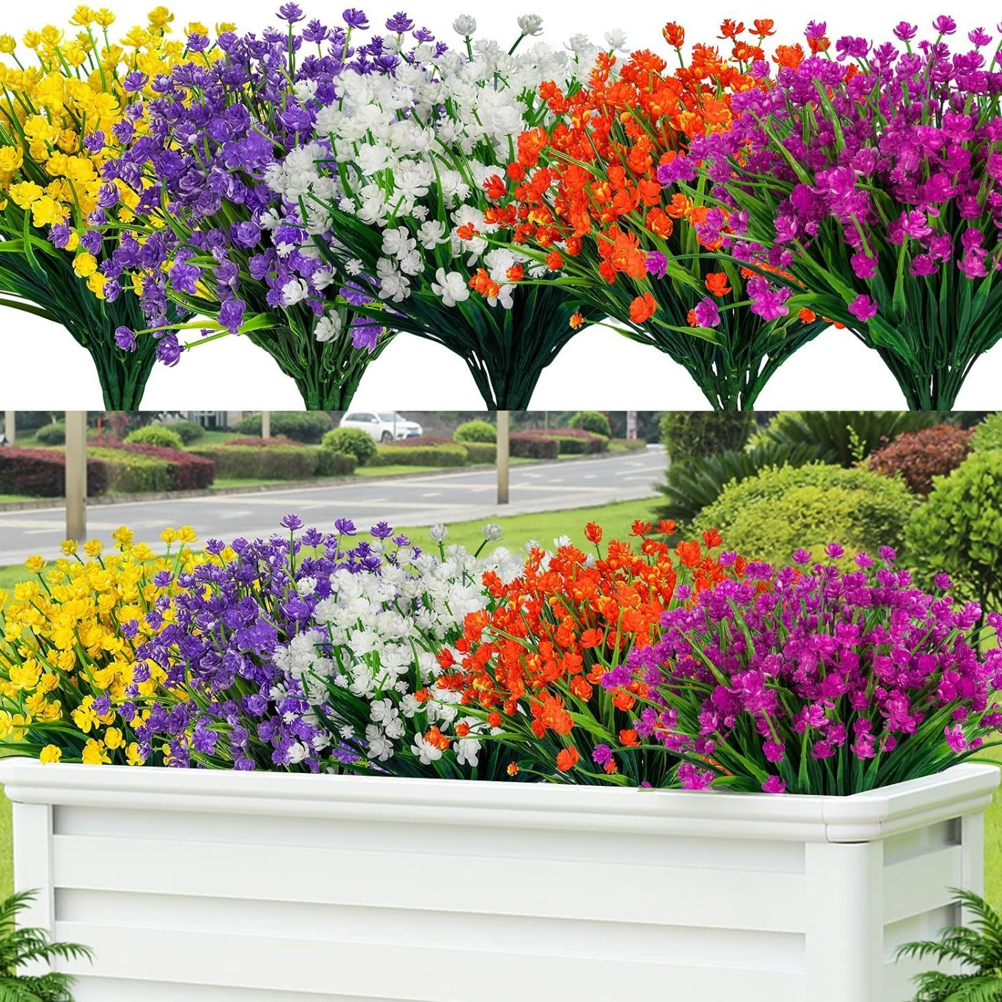 Amazon transfronterizo flor artificial hierba de primavera Camelia cortina de partición decorativa al aire libre flor artificial Rosa ESTRELLADO