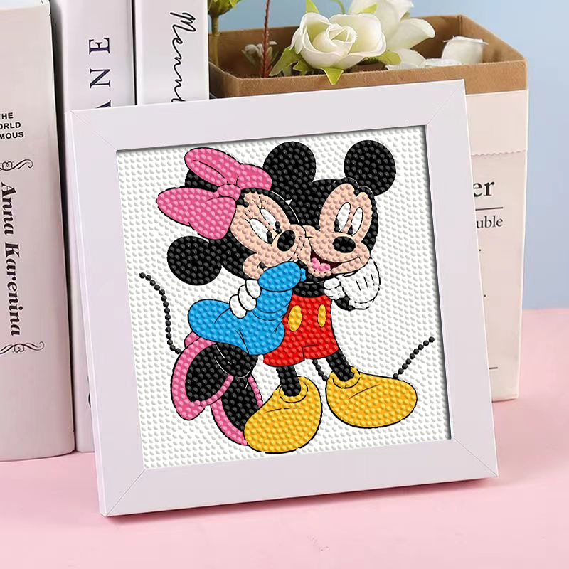 Diamante infantil DIY hecha a mano con material de marco paquete de dibujos animados Sanliou pegatinas de diamante regalo al por mayor pinturas de mampostería