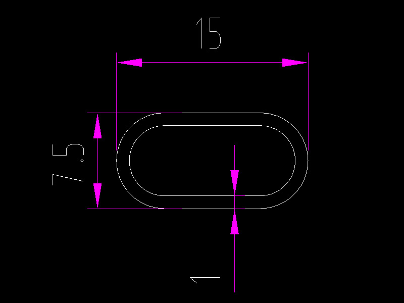 평타원형 15x7.5x1.0 트루컬러 1.0m