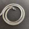 16-24-inch Foreign Trade Hot Sale 5mm Side Necklace Plating 925 Silver Men and Women Weares Factory Spot Directly