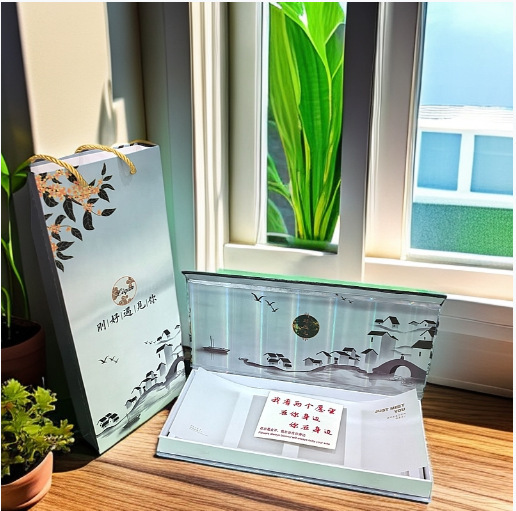 Jiangnan 담배 상자 + 핸드백 + 인사말 카드 + 고급 종이, 담배는 포함되어 있지 않습니다.