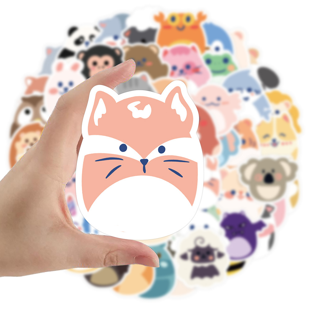 21g Weight Stickers Stationery Type 1 Set Quantity Learning Occasion PVC self-adhesive Material Animal, Cartoon Pattern Cute Style 1 Set Animal Cartoon Learning PVC Self-adhesive Cute Stickers 7