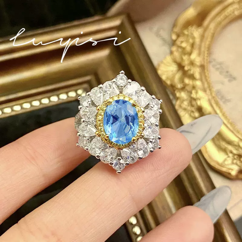 One size organic ring with stone, accessory, 3 carat