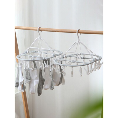 Clothespins multi-function household coat hanger Hooks Clamp children baby clothes Shelf Socks Artifact