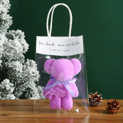 Little Bear towel originality gift staff marry Souvenir  Coral business affairs gift kindergarten wholesale