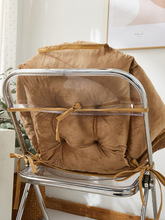 PHZ0批發坐墊靠墊一體護腰座墊加厚毛絨辦公室學生藤椅餐椅子電腦