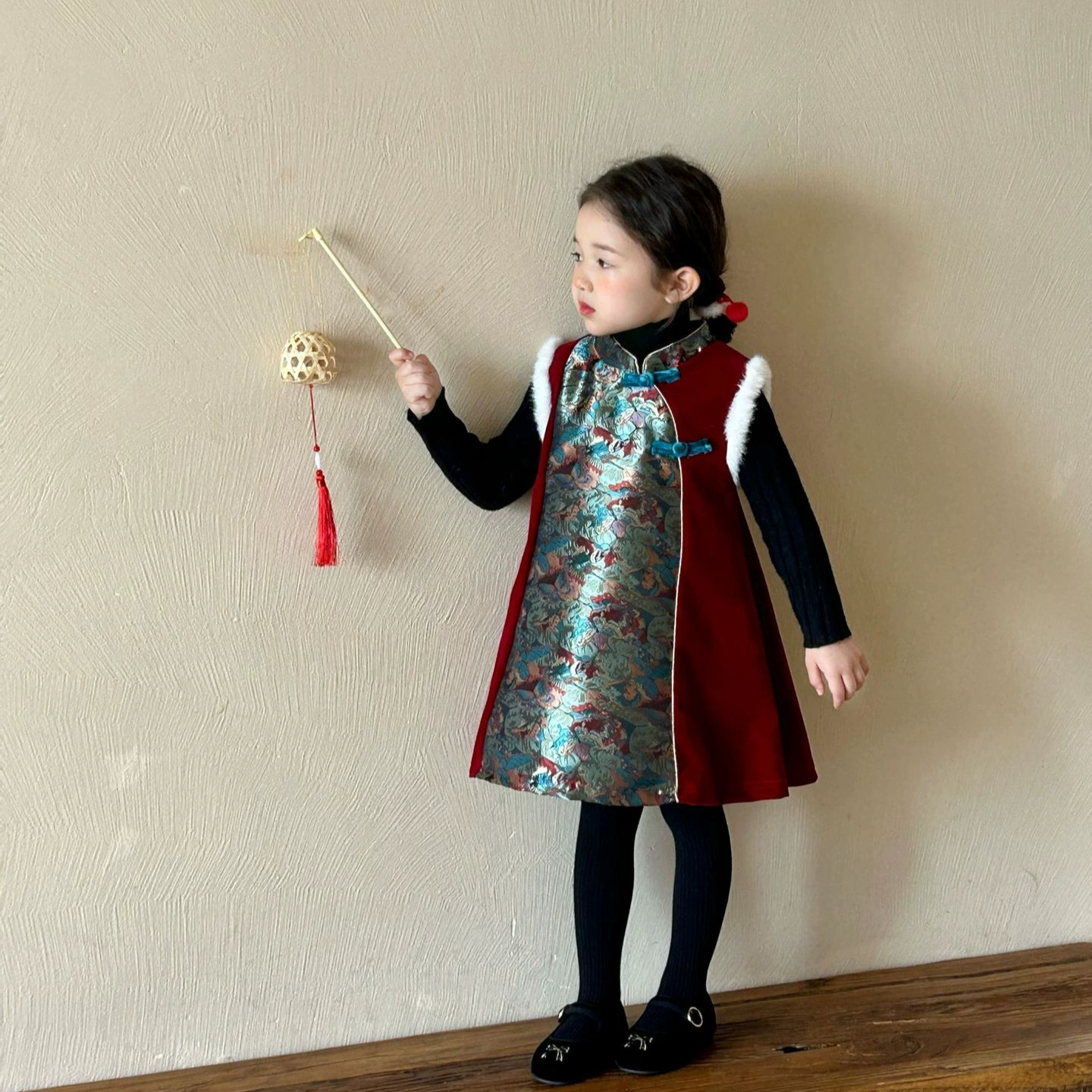 2024 зимний новый стиль детской одежды Новый китайский стиль детской одежды