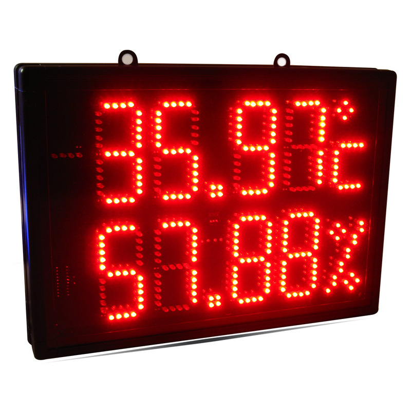 3-inch temperature and humidity sensor LED indoor display red and blue wall-mounted display 3-inch temperature and humidity sensor LED indoor display red and blue wall-mounted display