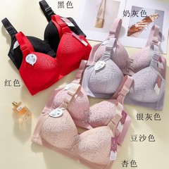 2025新商品の中高年の大きいサイズのブラジャーの快適なレースのお母さんは下着の46Cを集めます。