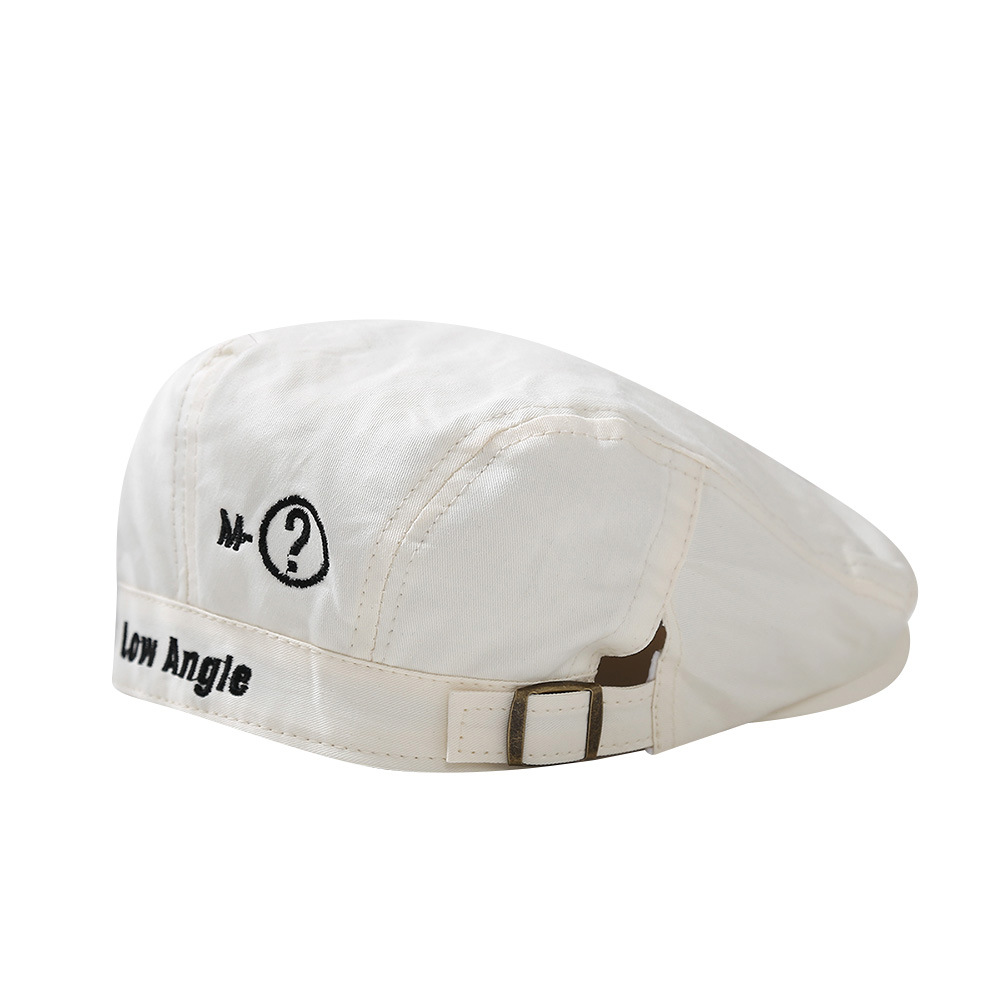 Niños y niñas japoneses primavera y otoño anti-sombrero hacia adelante primavera de moda nicho letras bebés boca de pato boina retro verano