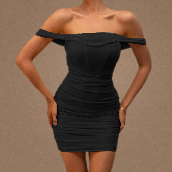 (Трансграничная торговля), топ без лямок, нагрудная сумка, приталенный сексуальный корсет, платье, европейский стиль, с акцентом на бедрах, с открытой спиной