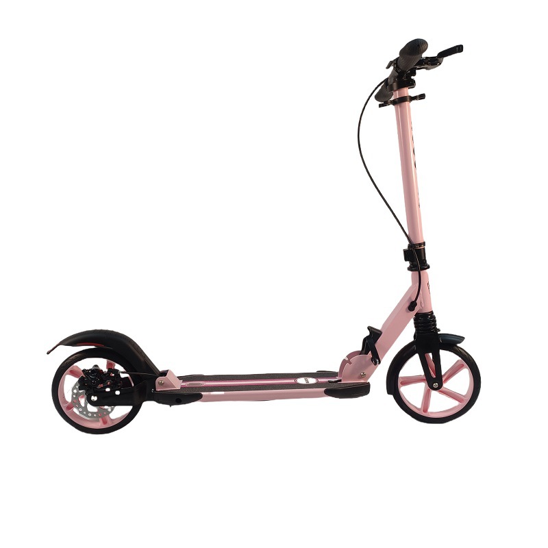 Pink Two Wheel Adult Scooter with Disc Brake Shock Absorption Fast and Stable Mobility Scooter Home Convenient and Fast