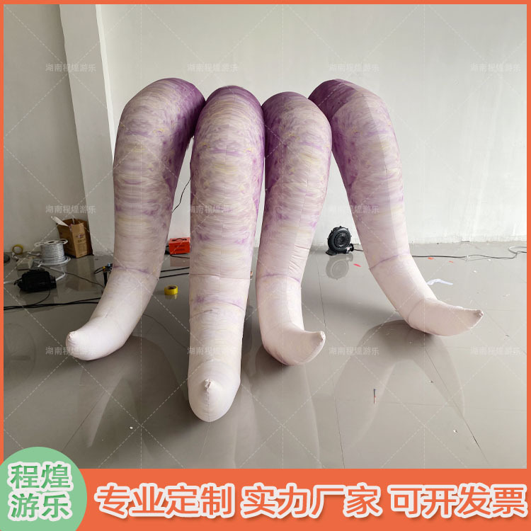 充气触角章鱼触手气模动物触手模型红色酒吧海底主题活动墙体道具