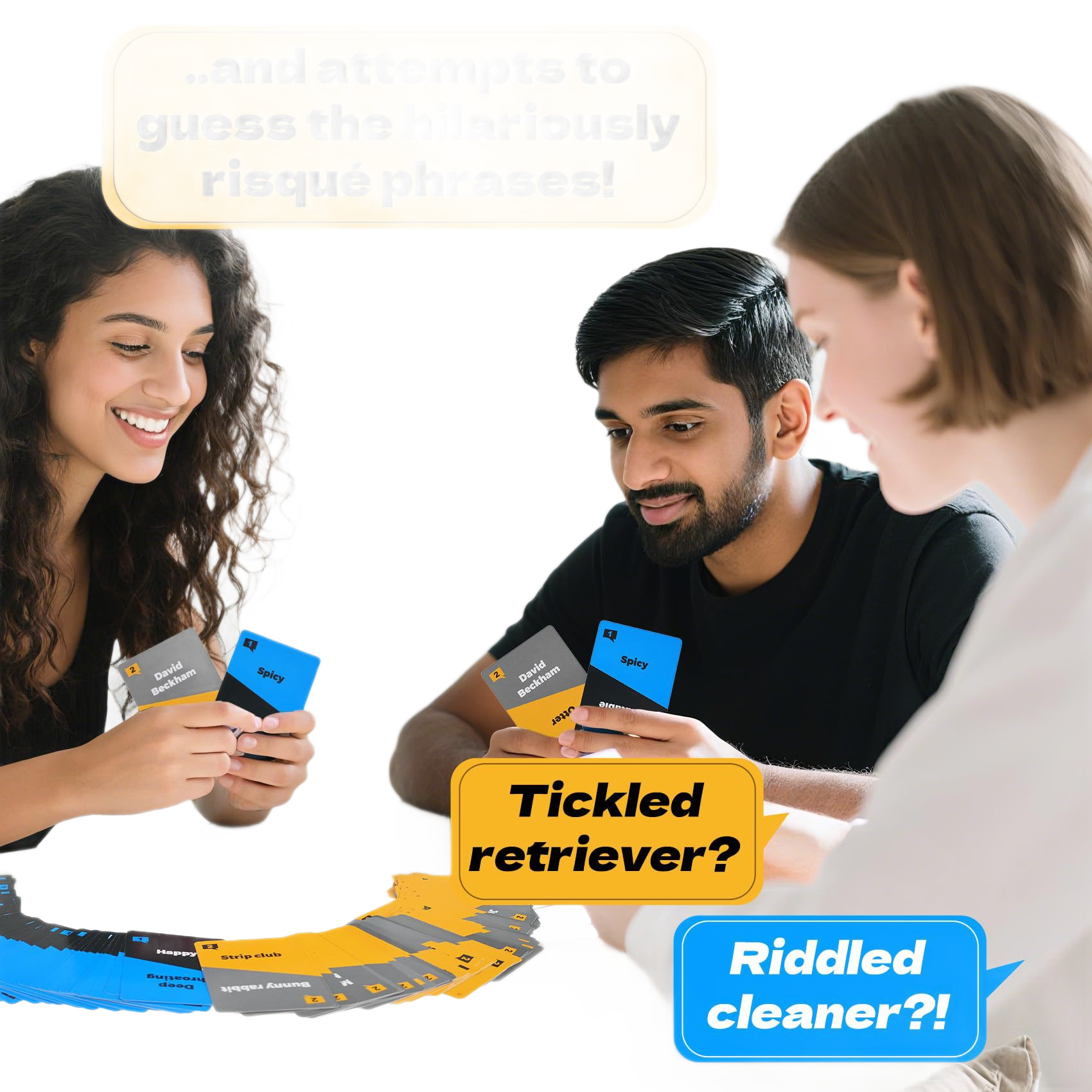 Nuevo producto de Amazon, dice que supongo, auriculares, fiesta de mesa, desafío de tarjetas, Tume, juegos interactivos de puzzle, juguetes