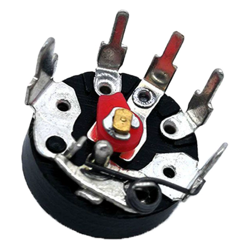 Заводской прямой потенциометр с переключателем изогнутой ножки с одним шарниром Вращающийся Регулируемый усилитель потенциометр переключателя вентилятора в наличии