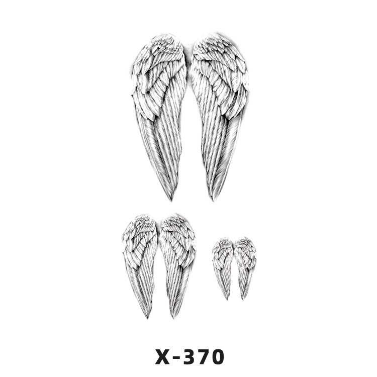 Arco de flor pequeña pegatinas de tatuaje fresco 3D dibujos animados transfronterizo Henna rosa impermeable texto en inglés pegatinas de tatuaje